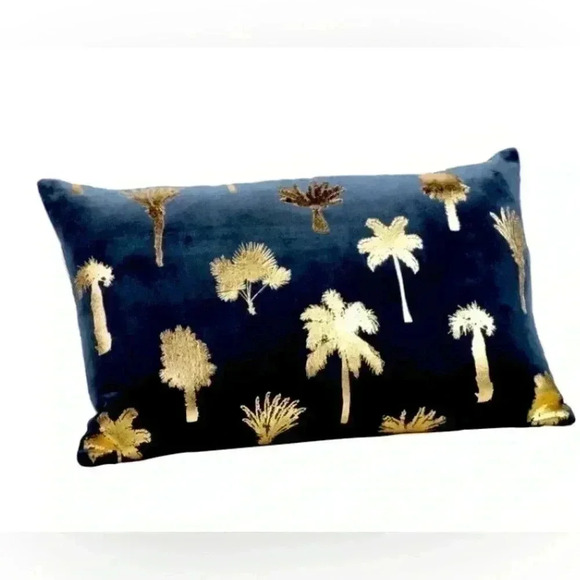 Zodax Other - ZODAX Throw Pillow Midnight Blue Cotton New Decorative Accent Pillow